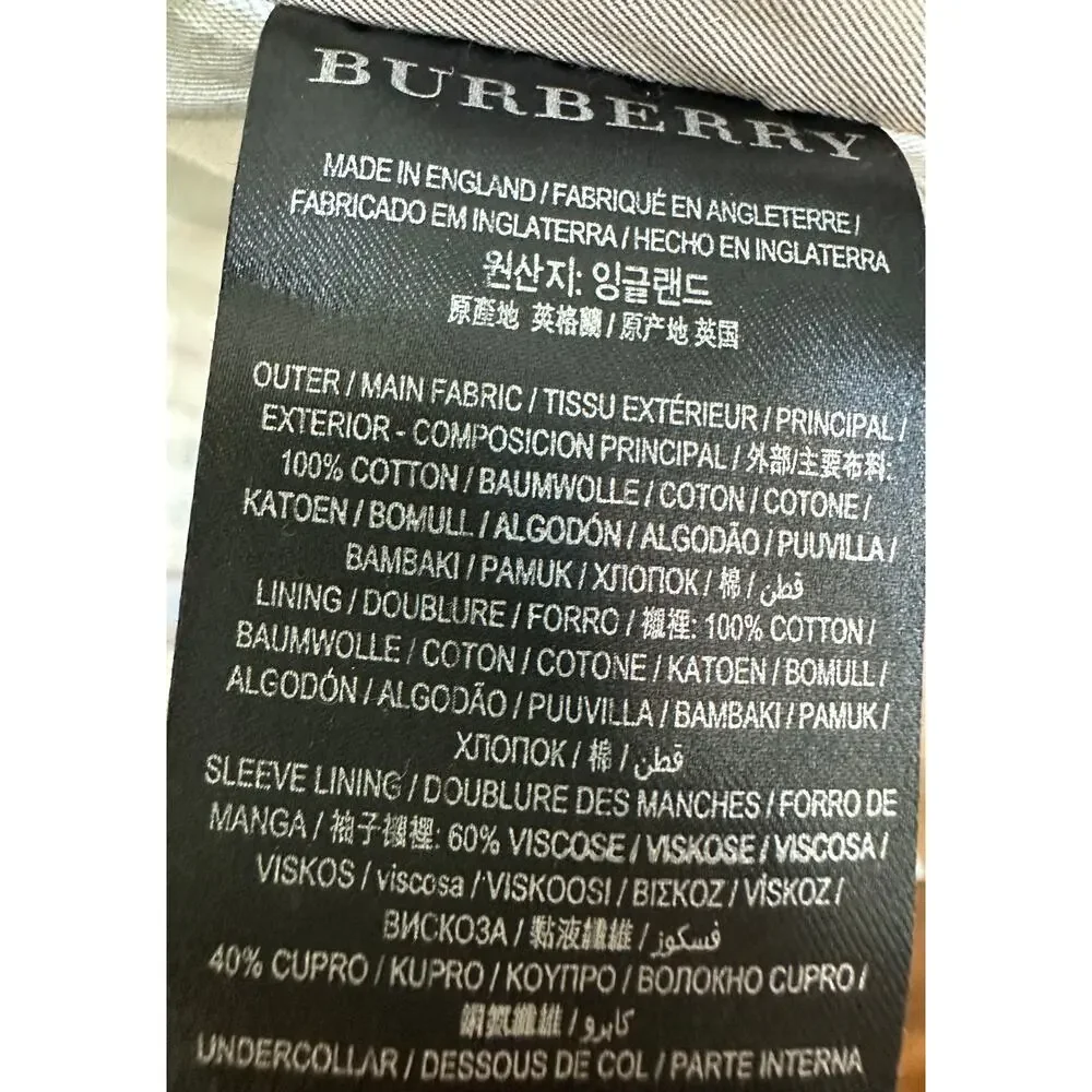 Burberry Mens Balmacaan Car Coat (Made in England; Size M)